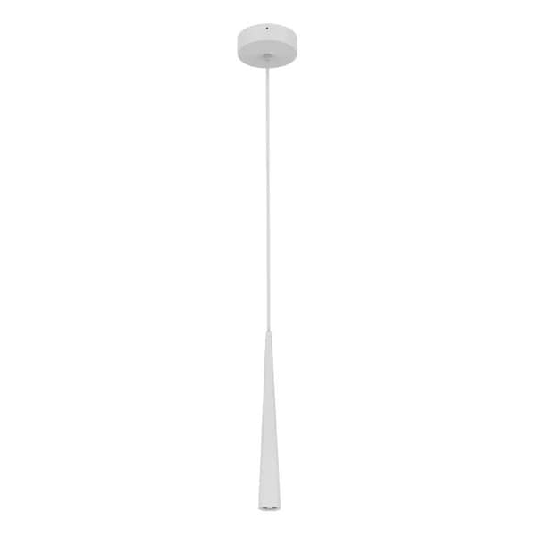 Westgate Power & CCT Adjustable Tapered Pendant with 6Ft Adj. Cord, White, 3W/6W/9W, 3000K/4000K/5000K LCFT-MCTP-WH - main